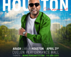 Arash Live in Concert – HOUSTON